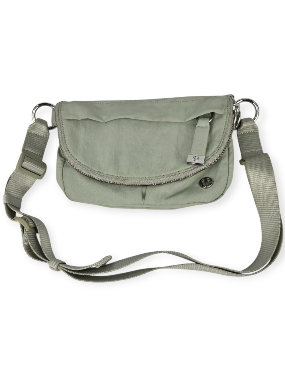 Lululemon All Night Festival Bag Micro Crossbody Pouch Sage Green EUC